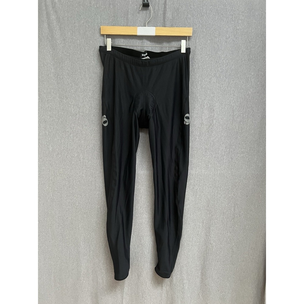 Pearl Izumi Cycling Leggings Pants Large Therma Fleece Ankle Zip Black Womens